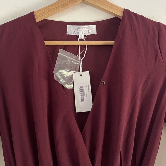Arbor Wrap Maxi Dress Merlot - XS - Picture 4 of 8